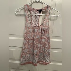 American Eagle Outfitters Pink Tank top with cute buttoned back!